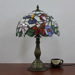 Lámpara Tiffany de Vidrio de 12 Pulgadas, Diseño Europeo, Fabricada en China, Bombilla de Filamento Cuidadora de la Vista, Luz Cálida Suave de 2700K - Product Image 2