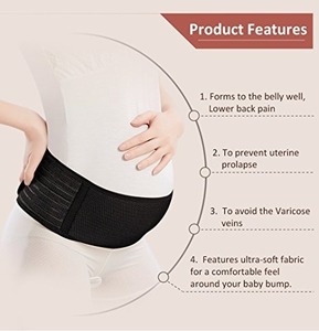 Paide sabuk perut kehamilan, ikat pinggang kehamilan Neoprene ringan tahan lama untuk kehamilan yang aman - Product Image 4