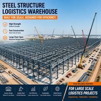Bâtiment en structure acier robuste, entrepôt préfabriqué en métal, atelier et usine pour usage industriel