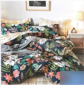 快適さとスタイルのための豪華な夏のプリント掛け布団セット寝具