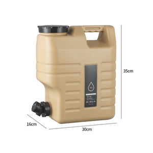 Cubo de almacenamiento de agua cuadrado para acampar al aire libre de 12L con grifo Cubo para beber portátil para el hogar de gran capacidad - Product Image 2