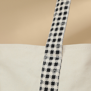 Eco Friendly Custom Printed Logo Reusable Shopping For Women Black <b>Large</b> Cotton Canvas <b>Tote</b> <b>Bag</b> Canvas <b>Large</b> With Handle Zipper - Product Image 5