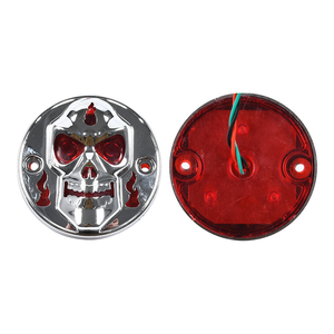 24V LED mô hình hộp sọ tuần tự tín hiệu lần lượt đuôi đèn rộng đánh dấu đèn cho xe tải rơ moóc - Product Image 2