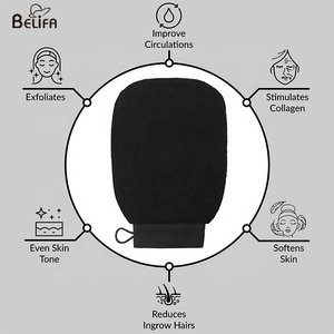 Kess <span class=keywords><strong>marocain</strong></span> en fibre de viscose avec logo personnalisé, gant de gommage de la peau du corps, de bain turc, de bain coréen, en soie - Product Image 3