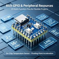 Waveshare RP2350-Zero Papan Pengembangan Mini Raspberry Pi RP2350A Mikrokontroler Arsitektur Ganda Dual-Core Kompatibel dengan Pico 2
