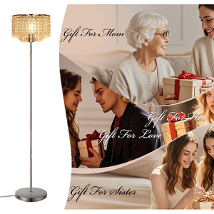 Dimmable pha lê LED Đèn sàn điều khiển cảm ứng thiết kế hiện đại cao bạc cực ánh sáng cho phòng khách phòng ngủ vườn ươm văn phòng - Product Image 5