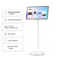 Écran d'affichage numérique LCD HD portable de 27 à 32 pouces, tout-en-un, tactile 10 points, système d'exploitation Android intégré, CMS, diffusion en direct, USB, OEM