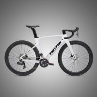 Vélo de route Hot Twitter R10pro avec 22 vitesses, roues en alliage 700c, frein à disque hydraulique, vélo de course aérodynamique en fibre de carbone