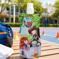 Pochette pliable pour bouteille d'eau imprimée en héliogravure, sans BPA, recyclable, portable, avec bec verseur, pour l'extérieur – Direct Usine