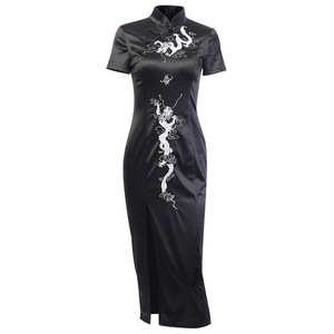 mandalay embroidered cheongsam dress