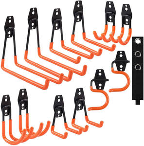 15 crochets de garage robustes à fixation murale pour outils de jardin, rangement d'outils pour échelle - Product Image 1