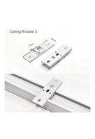 Support de plafond Art Déco blanc à montage supérieur avec garantie de 5 ans pour les accessoires d'installation de rails de rideaux électriques