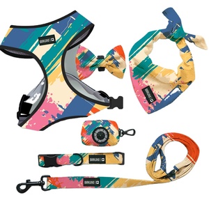 Ensemble de 6 Pièces OEM : Collier Tactique Réglable, Harnais Réversible Personnalisé pour Chien, Gilet Doux Anti-Traction de Designer - Product Image 1