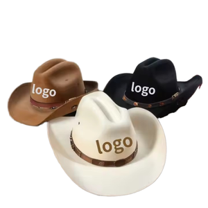 Chapeau en polyester de luxe style old school, haute qualité, personnalisable, vintage western, unisexe, pour le voyage et les loisirs en extérieur - Product Image 1