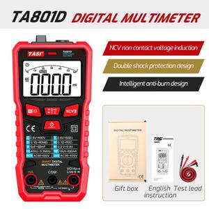 Multímetro Digital Profesional Recargable TASI TA801D de Alta Precisión con 5999 Contenedores, Rango Automático, Fácil de Leer y Operar - Product Image 5