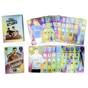 ชุดการ์ดซื้อขายนักฟุตบอลโรนัลโด้เมสซี่การ์ดสะสมเกมฟุตบอลโลกสีทองแบบจำกัด2025 - Product Image 6
