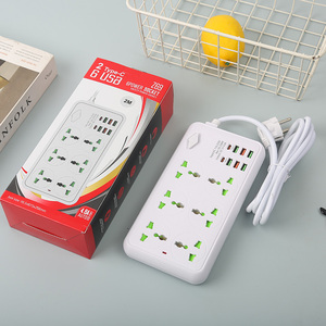NEW TIMES Factory Manufacture Various Power Strip Dual Color Copper Insert Multi Socket Power Strip Electrical Supplies