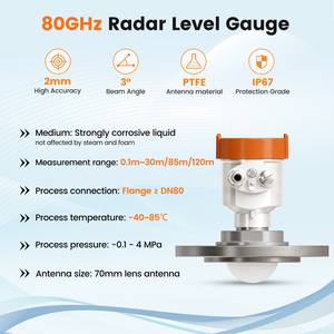 Moary ME803B Customize Stainless Steel High Accuracy Flange Connection 80GHz <strong>Fuel</strong> <strong>Tank</strong> <strong>Level</strong> <strong>Gauge</strong> River Radar <strong>Level</strong> Meter - Product Image 2