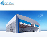 Solution de construction d'hangar d'avion en structure acier sur mesure pour le stationnement, la réparation et l'aviation générale