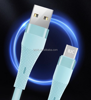 Câble de charge USB Type-C PD en silicone liquide souple 6A avec connecteur PVC, conducteur en cuivre pur, 1m, pour iPhone