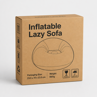 Fauteuil gonflable sphérique personnalisé en PVC floqué, épais et pliable, pour une personne, idéal pour dormir et se détendre (vente en gros)