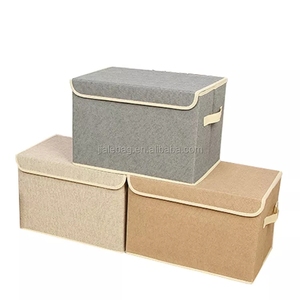 Decorative collapsible foldable non woven fabric container storage box