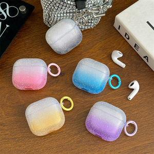 Funda Protectora para Auriculares con Diseño de Diamantes Degradados para Apple AirPods 1/2/3/Pro, Funda Brillante para Auriculares - Product Image 5