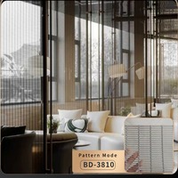 Maille métallique décorative ventilée classique contemporaine, taille personnalisée pour garde-corps d'escalier, décoration de couloir, panneau d'ascenseur