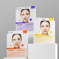 Boîte d'emballage pour masque facial en papier FSC 350 g/m² imprimée sur mesure avec fente Euro |   Fabricant de boîtes d'emballage cosmétique avec laminage brillant