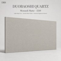Dalles de pierre de quartz mate personnalisables, directement de l'usine, finition mate, pour plans de travail modernes, usage intérieur, pour projets résidentiels et hôteliers