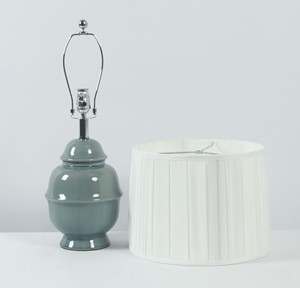 Glossy Plug in Table Lamp Modern Ceramic Table Lamp Decorative Table Lamp Home Decor Table Lamp for Living Room - Product Image 1