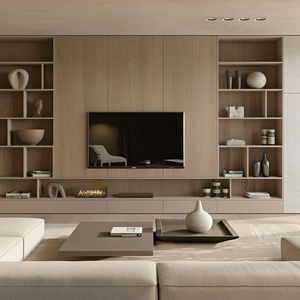 Mueble de <span class=keywords><strong>TV</strong></span> Multifuncional de Diseño Moderno Personalizado, Resistente a la Humedad, Acero Inoxidable 304 de Alta Calidad, Mueble de <span class=keywords><strong>TV</strong></span> para Sala de Estar - Product Image 2