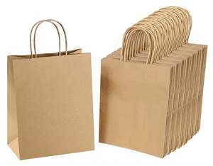 Bolsa de Papel Kraft Marrón Personalizada con Asas, Fabricante de Guangzhou - Product Image 1