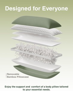 Hot bán tùy chỉnh dài gối bộ nhớ bọt mềm bên ngủ cơ thể đệm số lượng lớn - Product Image 2