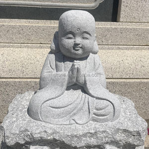 Estatuas de Buda Bebé Meditando, Estilo <span class=keywords><strong>Japon</strong></span>és, Personalizadas, de Piedra Natural para Jardín <span class=keywords><strong>Zen</strong></span> Exterior, en Venta - Product Image 3