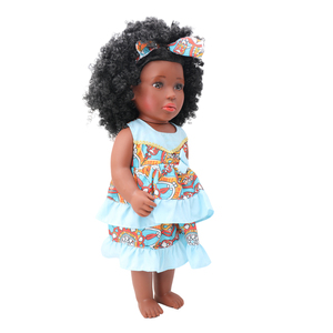 Poupées Reborn en vinyle africain noir bouclé de 18 pouces personnalisées en gros jouets de bébé en plastique de haute qualité pour les filles habiller - Product Image 4