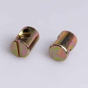 Dadi a barilotto scanalati GDTYF <span class=keywords><strong>HKM</strong></span> M6 X15mm in acciaio al carbonio zincato grado 8.8 per mobili, letti, culle e sedie - Product Image 5
