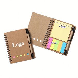 Bloc de Notas Personalizado con Logotipo, Bloc de Notas Multifuncional Combinado, Cuaderno Promocional de Papel Kraft con Bolígrafo - Product Image 1