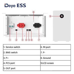Deye-Batería de almacenamiento de bajo voltaje, sistema de energía solar, LiFePO4, DDP, de alta calidad, almacén de la UE - Product Image 5