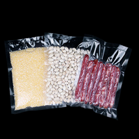 Sac d'emballage biodégradable en nylon transparent sous vide alimentaire blanc imprimé de logo personnalisé
