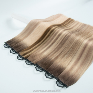 Extensions de cheveux humains V U K Tip, vierges russes, cuticules alignées, non traitées, longues et lisses - Product Image 1