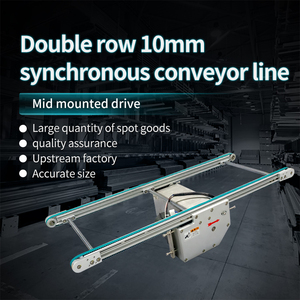 Banda Transportadora Sincrónica de 10 mm, Simple, Doble, Múltiple Columnas, Ancho Personalizable, Banda Transportadora Ajustable para Línea de Ensamblaje - Product Image 2