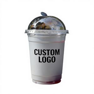 Gobelets en plastique PP transparent épais de 500 ml avec logo pour jus, 90 mm - Product Image 5