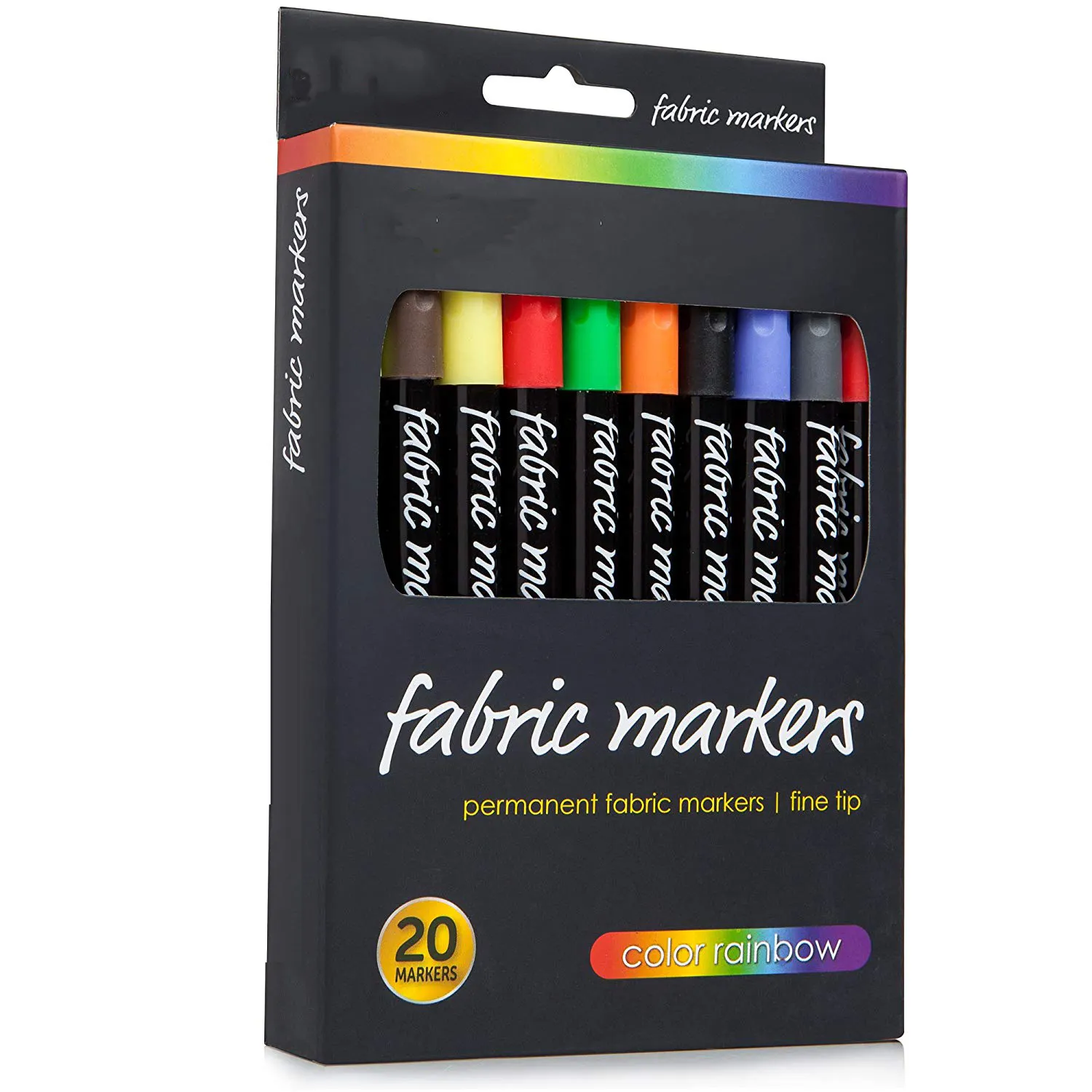 20 colors Permanent Non Toxic Children Using Fashion Drawig Set DIY T Shirt Fabric Painting Marker pen