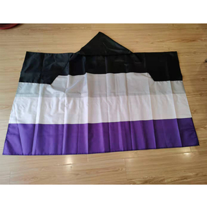 Chapeau à manches en forme de cape arc-en-ciel LGBTQ Pride, 100 % polyester, durable, écologique, 3x5 pieds, personnalisable, pour <span class=keywords><strong>festival</strong></span>/parade - Product Image 2