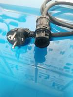 Conector fotovoltaico hembra JH personalizable, cable de goma 3x1.5mm² 1000V con enchufe Schuko para sistema de energía solar exterior