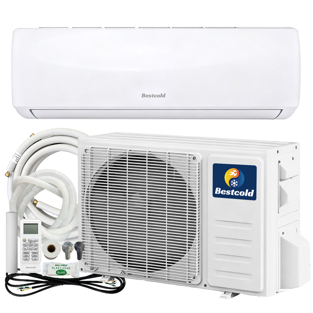 Bestcold Mini Split Air Conditioners 24000 Btu R32 Inverter Heat Pump Wall Mounted Heating Cooling Large Space