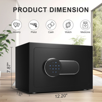 Onnais 20H haute qualité petit acier biométrique Mini sécurité caché maison bureau coffre-fort caja fuerte caché numérique argent coffre-fort