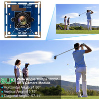 Módulo de Cámara Micro USB ELP Full HD 1080P, Sin Controladores, Alta Velocidad, VGA 100FPS 720P 60fps 1080P 30fps USB 2.0, Cámara Lightburn