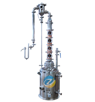 Pompe à engrenages en acier inoxydable ZJ 100 litres avec moteur pour équipement de distillation de vin, alambics de reflux pour vodka et gin, alcool